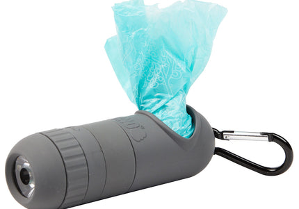 KONG Mini HandiPOD Interchangeable Starter Kit – Compact Bag Dispenser with Disinfectant and Flashlight