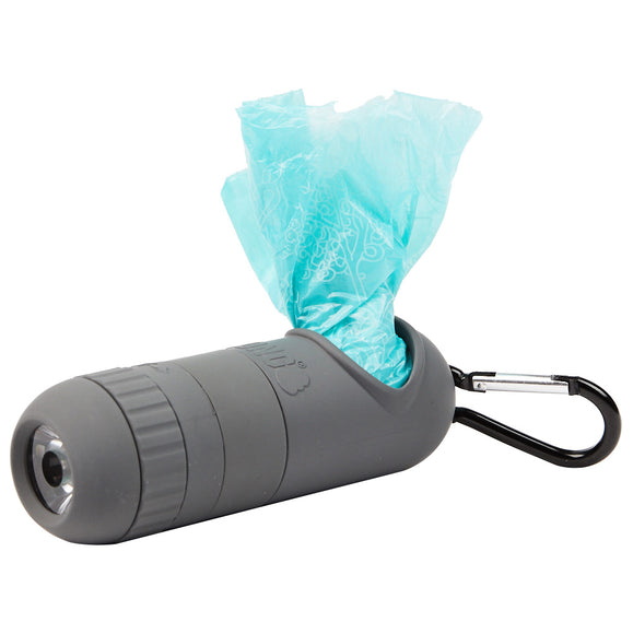 KONG Mini HandiPOD Interchangeable Starter Kit – Compact Bag Dispenser with Disinfectant and Flashlight