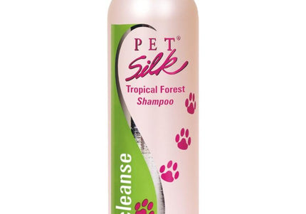 Pet Silk Tropical Forest Shampoo 473ml – Moisturizing Concentrate with Tropical Fruit Scent, Soothes Irritations