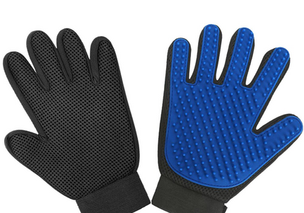 Chadog Magic Grooming Glove – Flexible Brushing Mitt with Soft Silicone Tips, Gentle Hair Removal