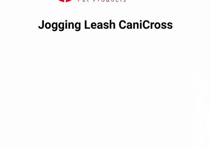 Flamingo CaniCross Jogging Leash – Cushioned Running Leash with Wide Adjustable Belt, Black