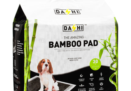 Dashi Bamboo Antibacterial Hygienic Pads 60x80cm – Activated Carbon, 30 Pack