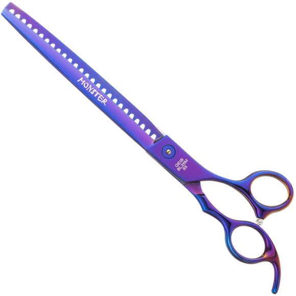 Geib Monster Purple Chunker 8.5" – Professional Single-Sided Thinning Shears, 26 Teeth, Extremely Sharp