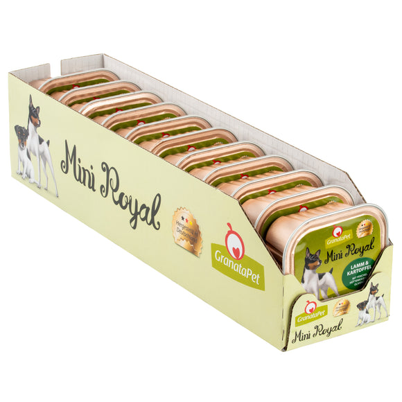 GranataPet Mini Royal Lamb and Potato Wet Food – Grain-Free, 11x150g, Small Breed Formula