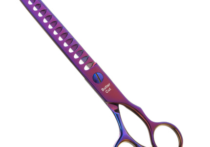 Geib Monster Purple Chunker 7.5" – Professional Single-Sided Thinning Shears, 16 Sharp Teeth
