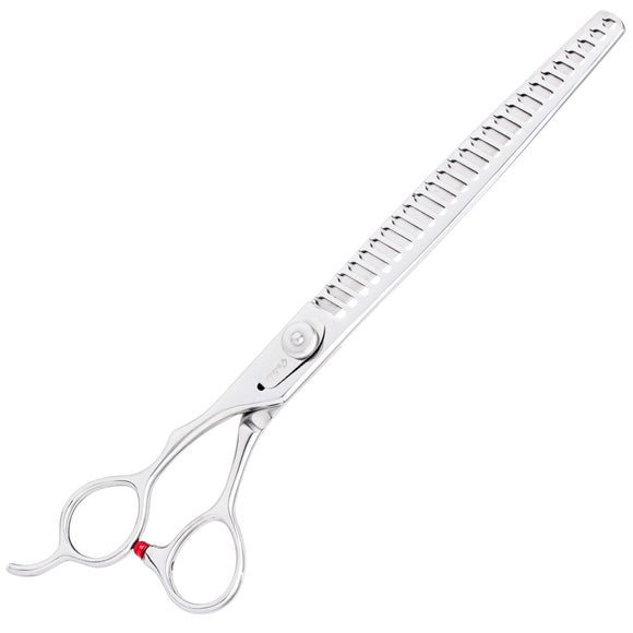 Geib Gator Lefty Chunker 8.5" Thinning Shears – Japanese Stainless Steel, 26 Teeth, Left-Handed Precision