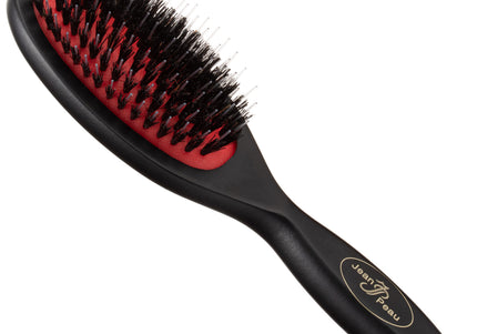 Jean Peau Professional Nylon Brush – Large High-Quality Natural Bristle and Nylon Grooming Tool