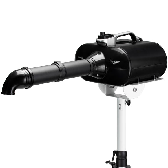 Shernbao Typhoon Black Stand Dryer 3000W – Dual Motor, High-Velocity Adjustable Airflow
