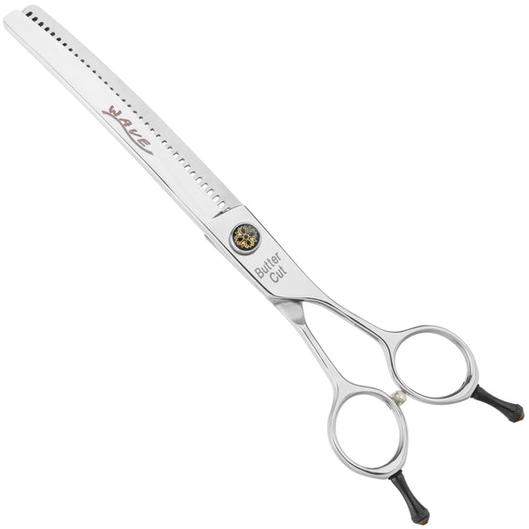 Geib Wave Curve Chunker 7.5in – Japanese Steel, Single-Sided Bent Thinning Shears, 35 Teeth