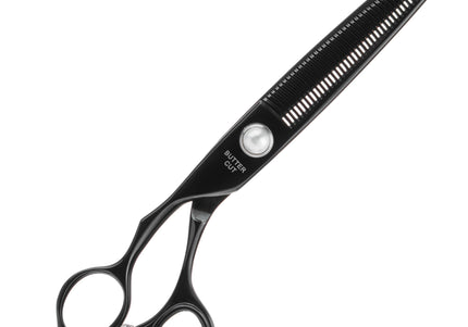 Geib Black Pearl Lefty Blender 7.5" – Single-Sided Thinning Shears, 47 Teeth, Ergonomic Design