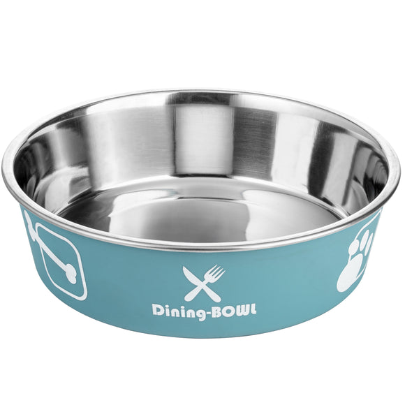 Flamingo Kena Dining Bowl Small – Non-Slip Stainless Steel Feeding Dish, Durable Design