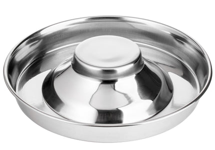 Show Tech Puppy Feeding Bowl – Stainless Steel, 28cm, Durable Non-Slip Design