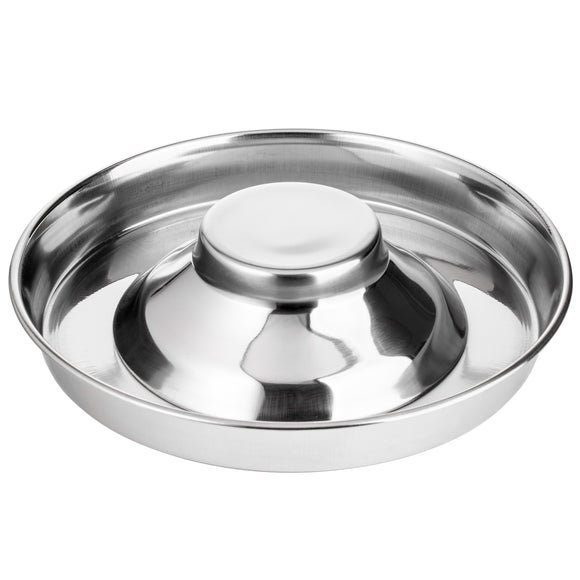 Show Tech Puppy Feeding Bowl – Stainless Steel, 28cm, Durable Non-Slip Design