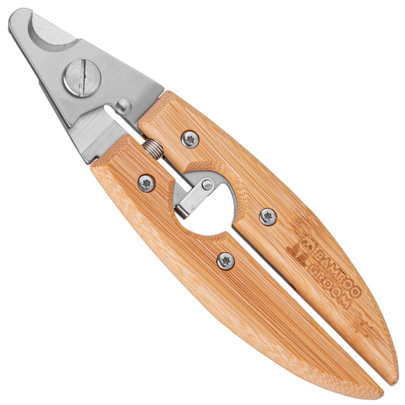 Bamboo Groom Nail Clippers – Eco-Friendly Bamboo Handle, Precision Stainless Steel Blades