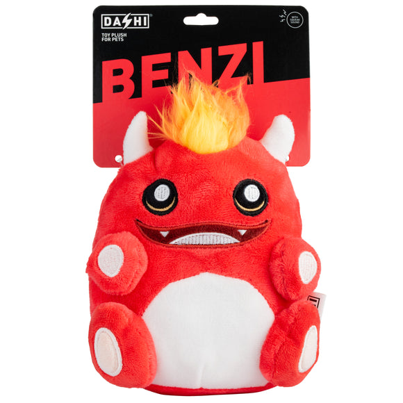 Dashi Benzi Plush Squeaker Toy 16cm – Soft Fire Creature Design, Durable Playtime Fun