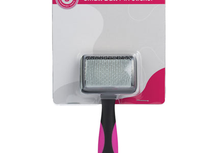 Blovi Small Ball Pin Slicker Brush – Soft Safety Pins, Gentle Detangling Design