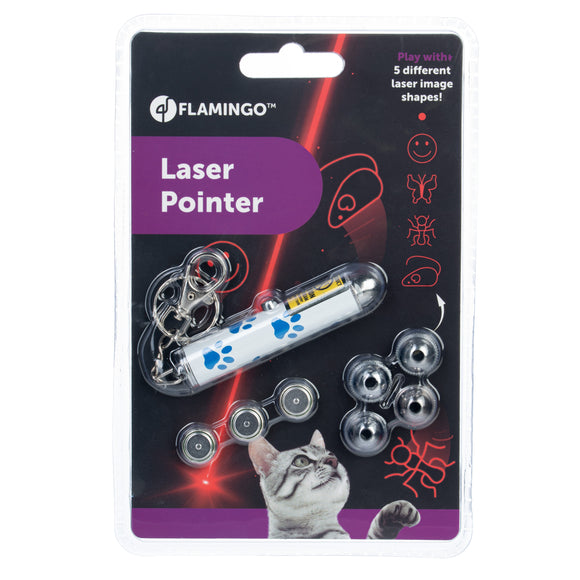 Flamingo Cat Laser Pointer 5in1 – Interactive Toy with Five Unique Light Patterns