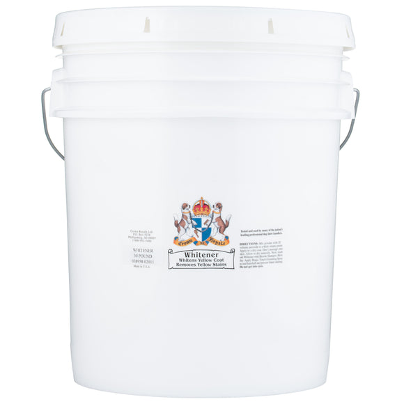 Crown Royale Whitener Powder – Large 13.6kg Coat Brightening Formula, Fast-Acting Stain Remover