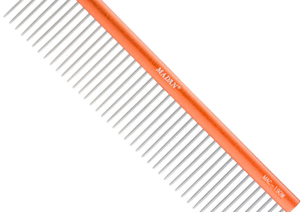 Madan Professional Light Comb 19cm – Lightweight Aluminum Handle, 3mm Spacing, Purple
