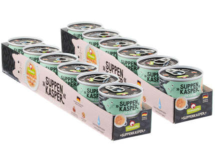 GranataPet Suppenkasper Chicken & Tuna Cat Soup – Tender Poultry and Fish Recipe, 24 x 70g