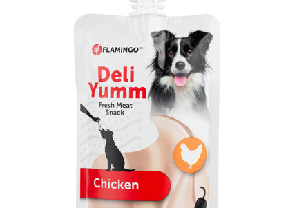 Flamingo Deli Yumm Paste with Chicken – Creamy Dog Treat, 90g, Savory Flavor