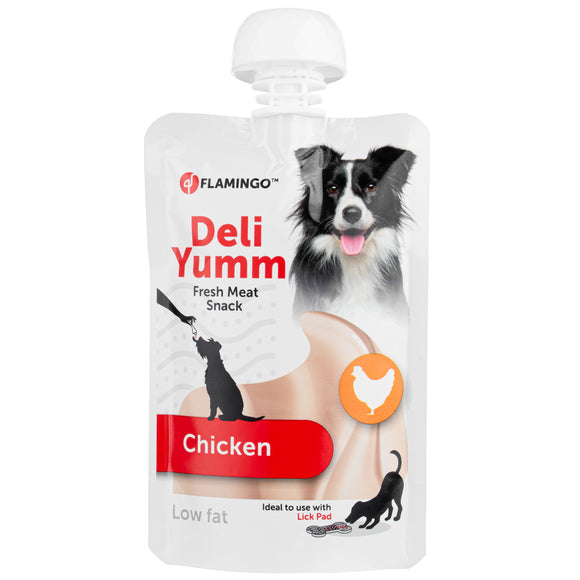 Flamingo Deli Yumm Paste with Chicken – Creamy Dog Treat, 90g, Savory Flavor