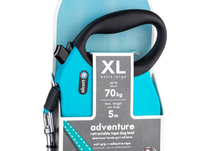 Alcott Adventure Retractable Leash Blue – Reflective Extra Large Retractable Leash, Durable Design