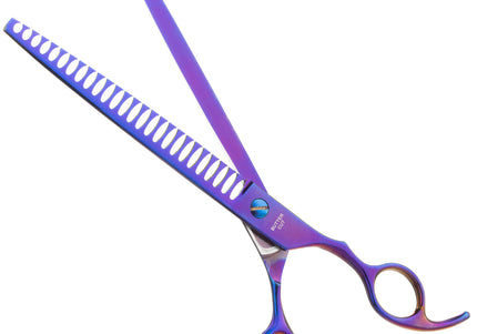 Geib Monster Purple Chunker 8.5" – Professional Single-Sided Thinning Shears, 26 Teeth, Extremely Sharp