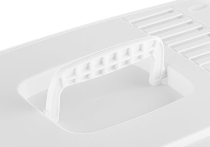 Record Romeo Cat Litter Box L – Lockable Covered Design with Flap Door and Filter, Blue