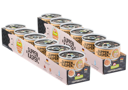 GranataPet Suppenkasper Cat Soup – Beef and Turkey Recipe, 24 x 70g Pouches
