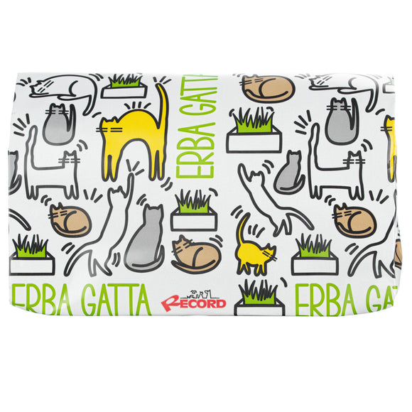 Record Erba Gatta Cat Grass Kit – 120g Rye Seeds, Easy-Grow Solution for Hairball Control