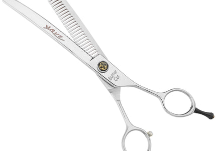 Geib Wave Curve Chunker 7.5in – Japanese Steel, Single-Sided Bent Thinning Shears, 35 Teeth