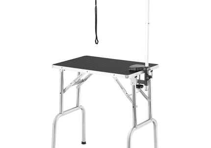 Blovi Small Trimming Table 70x48cm – Black, Stable Surface with Extension Arm