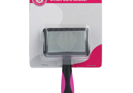 Blovi Small Soft Slicker Brush – Gentle Flexible Pins, Compact Design for Sensitive Coats