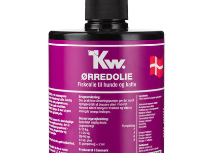 KW Rainbow Trout Oil 500ml – Pure Fish Oil Supplement, Supports Healthy Skin and Coat