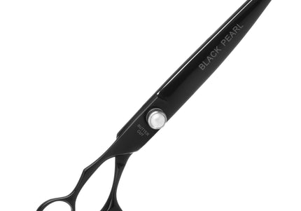Geib Black Pearl Left Curved Scissors 8.5" – Cobalt Steel, Professional Left-Handed Design