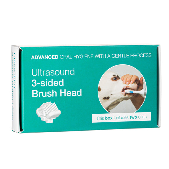 Cleany Teeth Three-Sided Brush Heads – Dual Pack, Ultrasonic-Compatible, Deep Cleaning Design