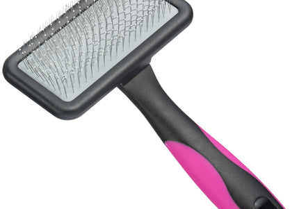 Blovi Medium Ball Pin Slicker Brush – Soft Safety Pin Design, Gentle Detangling