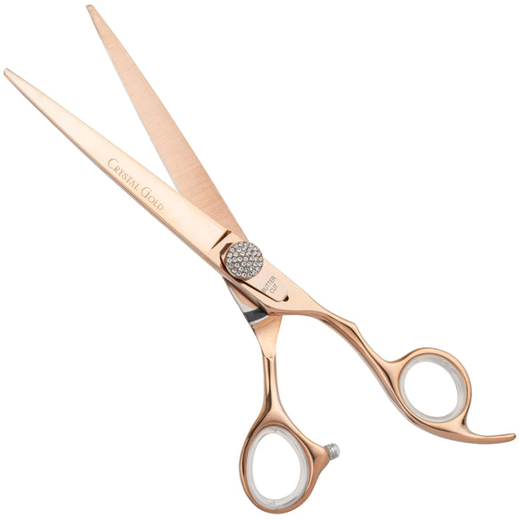 Geib Crystal Gold Straight Grooming Scissors – 7.5in Japanese Stainless Steel, Professional Quality
