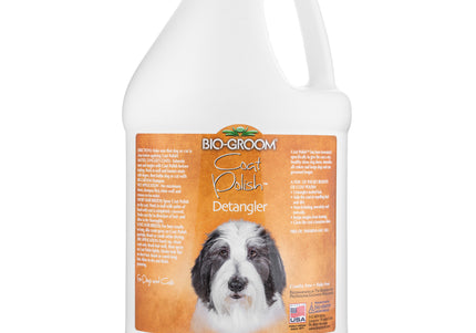 Bio-Groom Coat Polish Spray Conditioner – Shine-Enhancing, Detangling Formula, 3.8L