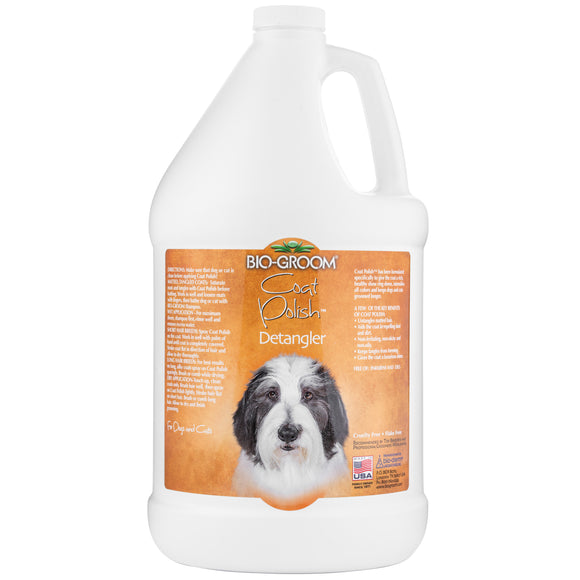 Bio-Groom Coat Polish Spray Conditioner – Shine-Enhancing, Detangling Formula, 3.8L
