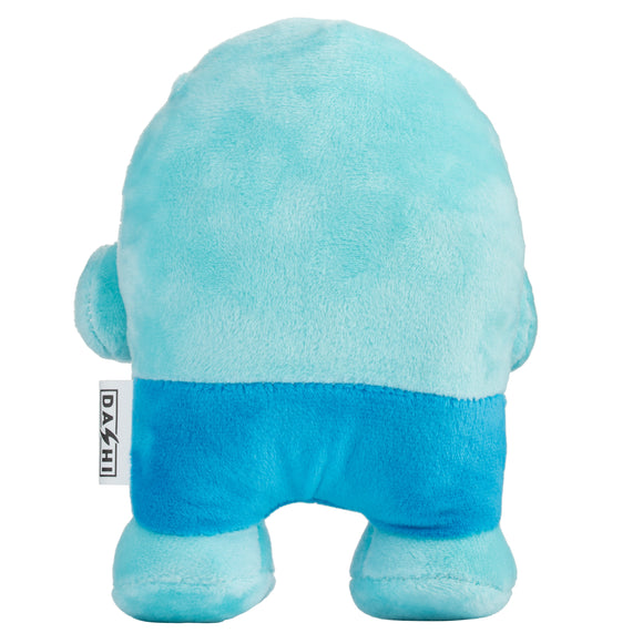 Dashi Albu Plush Toy – Soft 16cm Blue Creature with Squeaker, Durable Design