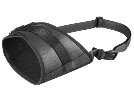 Blovi Eco Leather Muzzle – Solid Adjustable Design, Durable and Comfortable Fit