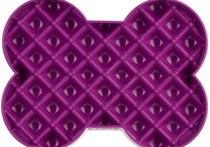 LickiMat Slodog Small Slow Eating Bowl – Black Non-Slip Licking Tray, Promotes Healthy Feeding