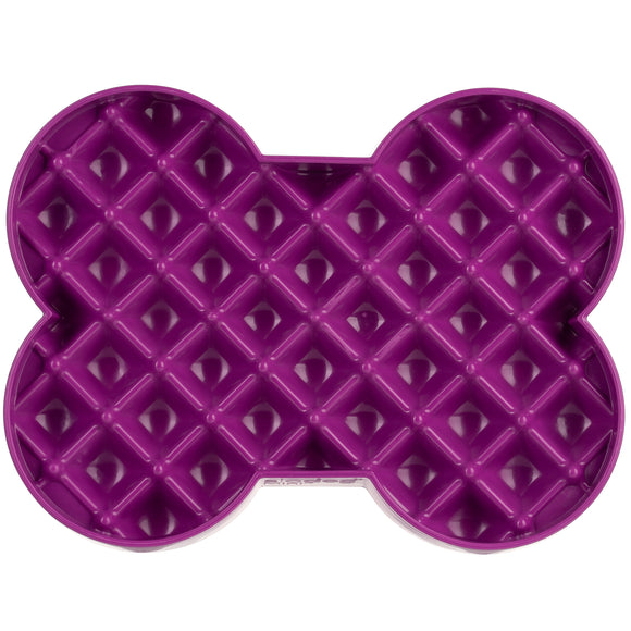 LickiMat Slodog Small Slow Eating Bowl – Black Non-Slip Licking Tray, Promotes Healthy Feeding