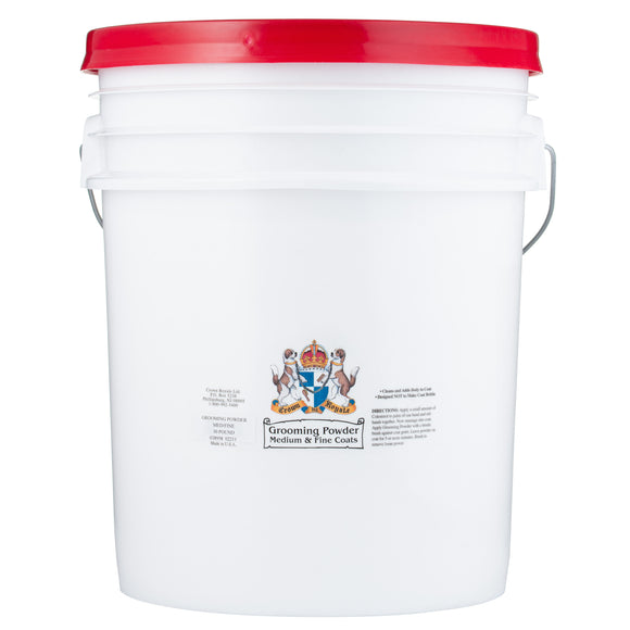 Crown Royale Grooming Powder – Medium and Fine Coat Formula, 13.6kg, Lightweight Volumizing Blend