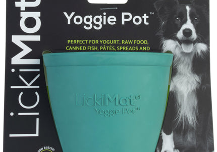 LickiMat Yoggie Pot Licking Cup – Orange Textured Enrichment Toy with Studs, Durable Design