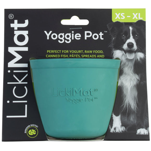LickiMat Yoggie Pot Licking Cup – Orange Textured Enrichment Toy with Studs, Durable Design
