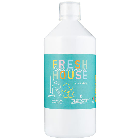 FluidoPet Fresh House Floor Cleaner 1L – Natural Oil-Based Liquid, Cleans and Disinfects Floors