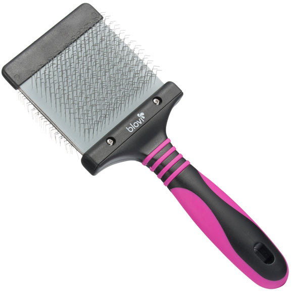Blovi Large Duo Flex Slicker Brush – Double-Sided Flexible Grooming Tool, Large Size